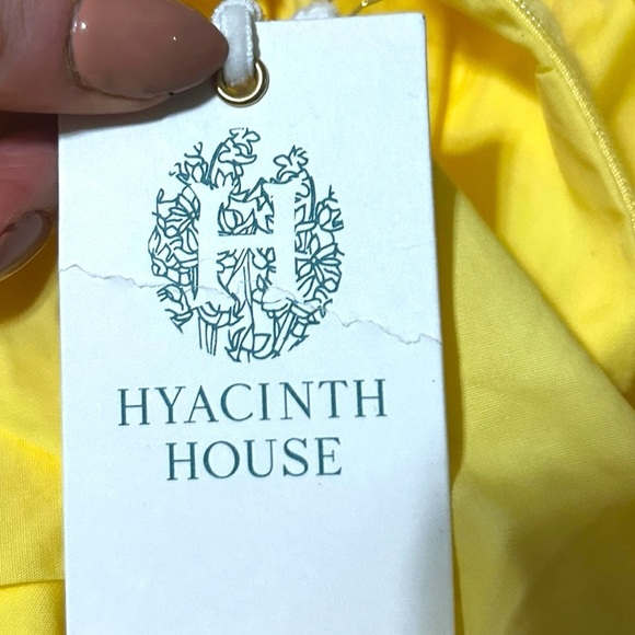 Tuckernuck Hyacinth House Yellow Ruffle Sofie Mini Dress Size XL new with tags - Picture 6 of 11